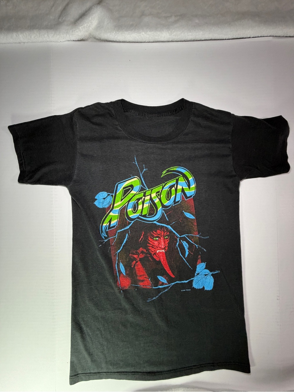 Vintage 80’s 1988 Poison Open up and say Ahh! Band concert tee single stitch